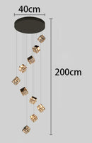 Axyaa Crystal Chandeliers: Modern LED Ceiling Lighting for Living Room