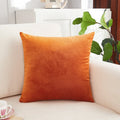 Axyaa Velvet Flower Cushion Cover in Yellow Blue White Pink, Handmade Luxury Pillowcase
