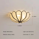 Axyaa Creamy Petals Ceiling Lamp - Nordic Wabi Sabi Bedroom Light
