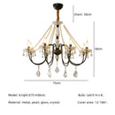 Axyaa Crystal LED Chandelier: Luxurious Lighting for Living Room with E14 LEDs