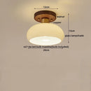 Axyaa Modern LED Wood Canopy Ceiling Light for Porch Kitchen Living Room