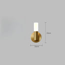 Axyaa Clear Glass LED Wall Sconce Light in Gold or Black Finish