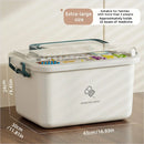 Axyaa Portable Medicine Organizer Box with Dividers - Household First Aid Kit