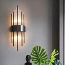 Axyaa Nordic Crystal LED Wall Lamp - Stainless Steel Decor for Home, Study, Bedroom