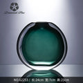 Axyaa Crystal Glass Vase: High-end Flower Arrangement Soft Decoration