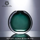 Axyaa Crystal Glass Vase: High-end Flower Arrangement Soft Decoration