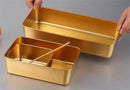 Axya Stainless Steel Gold Plate Set with Lid Cover - Rectangle Baking Pan Tray