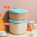 Axyaa Plastic Rice Bucket Storage Container Moisture-Proof Insect-Proof Kitchen Accessories