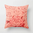 Rose Flowers Cushion Cover 45x45cm Nordic Style Home Decor Throw Pillow Axyaa