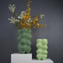 Axyaa Geometric Resin Vase Sculpture Handmade Art Furnishings Bouquet Holder