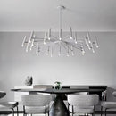 Axyaa LED Ceiling Chandelier: Modern Home & Office Pendant Lamp Fixture