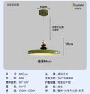 Axyaa Medieval Restaurant Pendant Light: Modern Nordic M Bean Flying Saucer Suspension Lamp