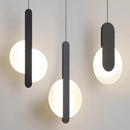 Axyaa Black LED Pendant Lamps Acrylic Sconces for Bedroom Kitchen Dining Table