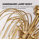 Axyaa Tea Droplet Glass Chandelier: Modern Living & Dining Room Pendant Light