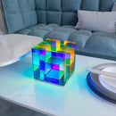 Axya LED Magic Cube Desk Lamp - Modern Colorful Acrylic Night Light
