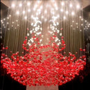 Axyaa Stone Crystal LED Chandelier Staircase Living Room Light