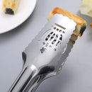 Axyaa Crown Hollow Stainless Steel Food Clip - Non-slip Kitchen Tongs