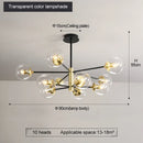 Axyaa Modern minimalist Nordic chandelier for living room, restaurant, and bedroom lighting