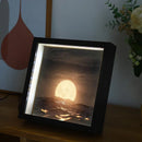 Axyaa Modern Minimalist Luminous Lighting Painting for Bedroom - Three Color Dimming