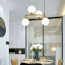Axyaa Glass Ball Pendant Ring Light for Home Decor
