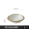 Axyaa Nordic Steak Plate for High-end Dining and Dessert Display