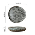 Axyaa Ceramic Shape Plate for Pastries, Sushi, and Desserts