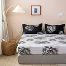Axyaa Fitted Sheet with Elastic Band for Single/Double/Queen/King Size Mattress