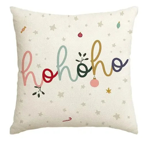 Christmas Nutcracker Decoration Pillowcase Set - Axyaa Branded Festive Tree Printed Cushion Suite