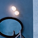 Axyaa White Glass Ball Wall Sconce LED Lamp for Living Room Bedroom