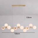 Axyaa Modern Pendant Chandeliers for Living Room, LED Hanging Light for Indoor Lighting