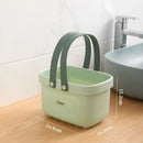 Axyaa Bath Basket: Stackable Large Capacity Toiletry Organizer, Durable Plastic Storage