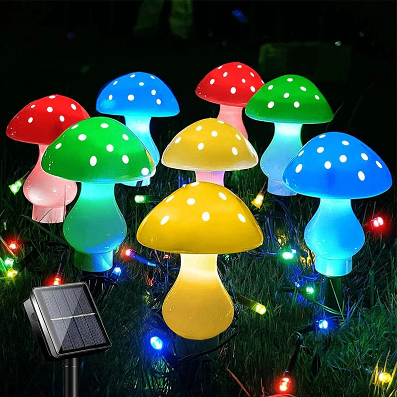 Axya Mushroom Solar Lights for Outdoor Garden Decoration