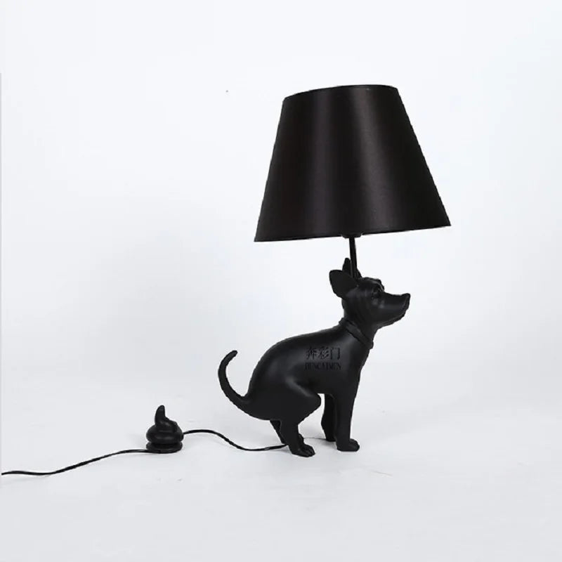 Axya Black Dog LED Floor Lamp for Living Room E27