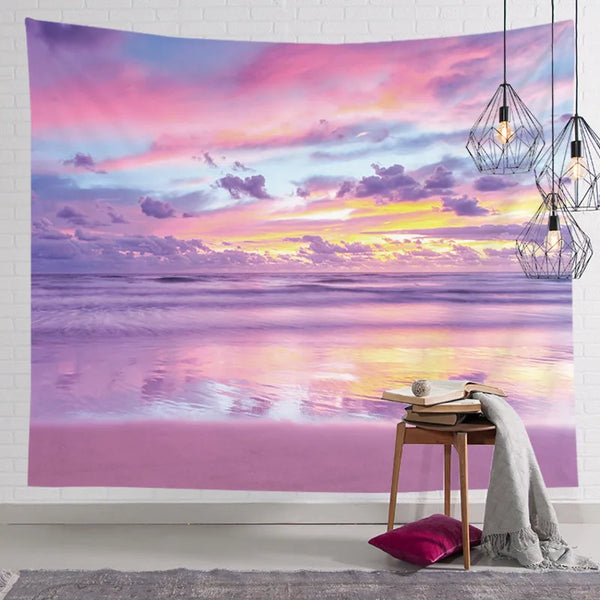 Axyaa Pink Kawaii Wall Hanging Tapestry for Living Bedroom Decor