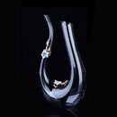 Axya Crystal Glass Wine Decanter Pitcher Flagon Dispenser - Barware for Wine Accessories.