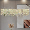 Axyaa Luxury Crystal Chandelier for Living Room Dining Room Lighting