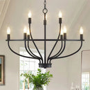 Axyaa Retro Branch Chandelier Light for Dining Room, American Farmhouse Style