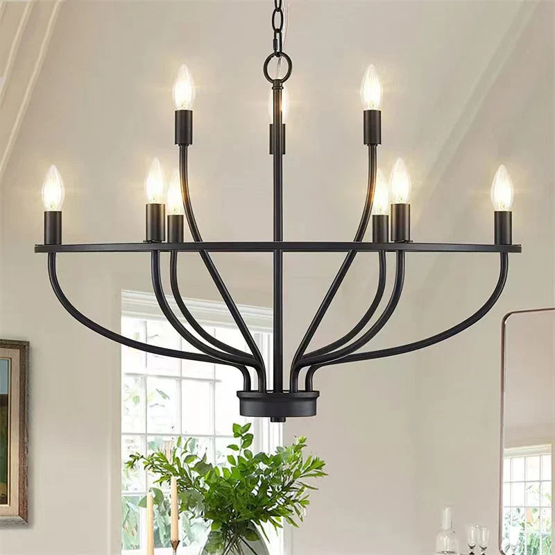 Axyaa Retro Branch Chandelier Light for Dining Room, American Farmhouse Style