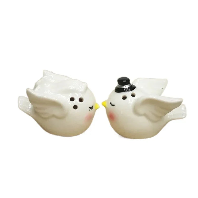 Axya Hand-painted Angel Bird Spice Bottles Set for Kitchen Home Gift