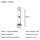Axyaa Nordic Glass Shade LED Floor Lamp Modern Minimalist Bedroom Living Room Standing Light