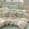 Axyaa Cloud Cotton Lace Summer Quilt Set - Single Thin Cool Quilt