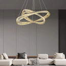 Axyaa Crystal Chandelier Stair Pendant Lamp Modern Living Room Lighting