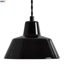 Axyaa Ceramic LED Pendant Lights: Modern Black White Nordic Hanging Lamp