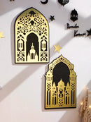 Axyaa Ramadan Wall Panels Mirror Set - Elegant Islamic Art Decor for Eid, Ramadan Kareem