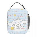 Axyaa Cinnamoroll Insulated Lunch Bag: Portable Thermal Cooler for Travel & Work.