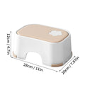 Axyaa Kids Non-Slip Step Stool Ottoman for Safe Potty Training & Living Room
