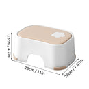 Axyaa Kid Step Stool Non-Slip Pads Ottoman Potty Training Safety Stool