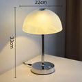 Axyaa Nordic Glass Mushroom LED Desk Lamp for Living Room, Study, Bedroom