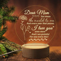 Axyaa 3D Night Light Wooden Base Acrylic LED Lamp, Personalized Gift