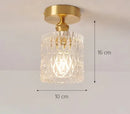 Axyaa Modern Glass Shade Ceiling Lights with E27 Holder